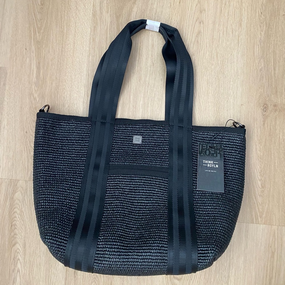 NWT Think Royln Black Tote Bag - Picture 15 of 16